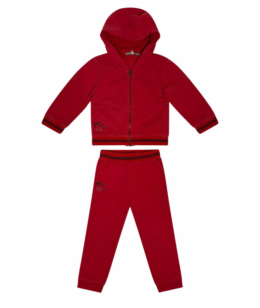 BABY DIOR Красный хлопковый комплект, фото 1