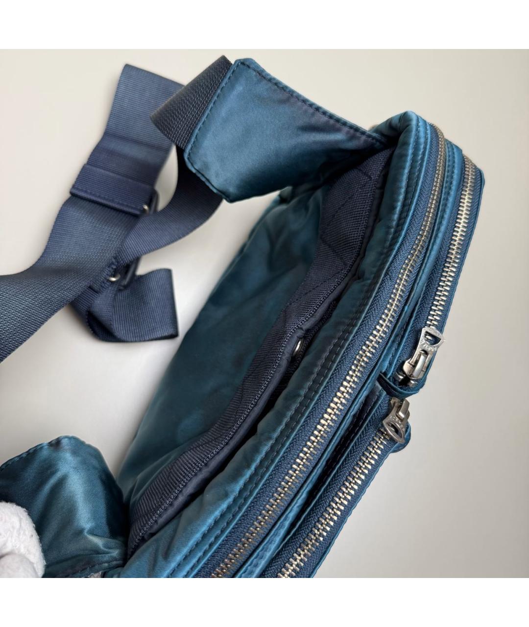 STONE ISLAND Синяя поясная сумка, фото 4