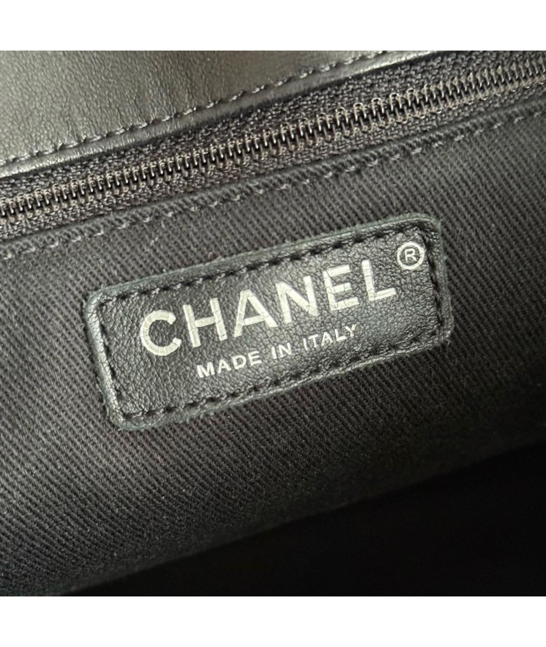 CHANEL Коричневая сумка тоут из лакированной кожи, фото 4