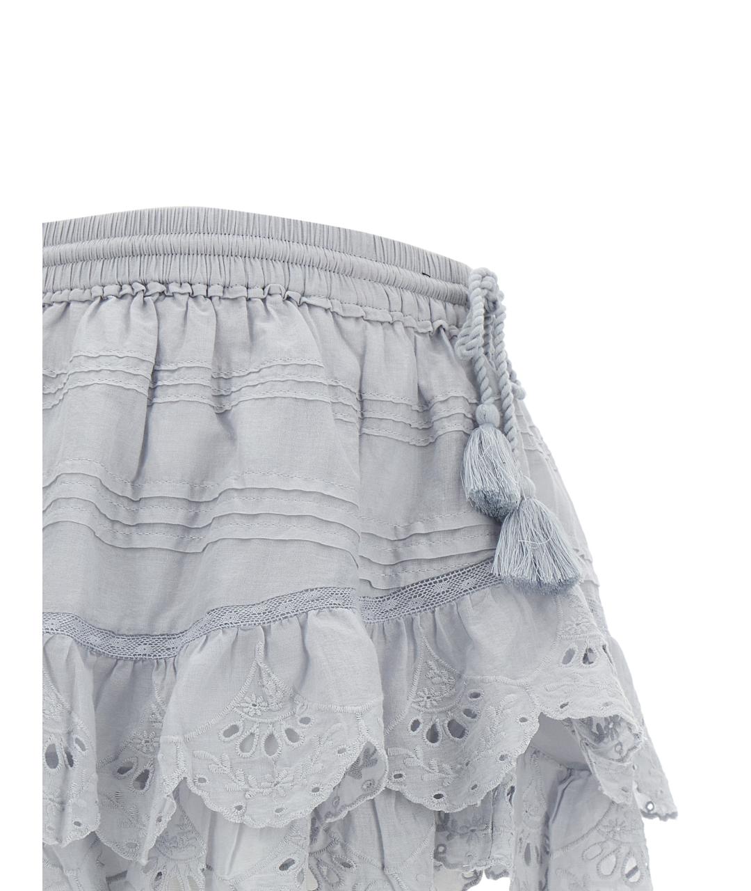 ISABEL MARANT ETOILE Голубые хлопковые шорты, фото 4