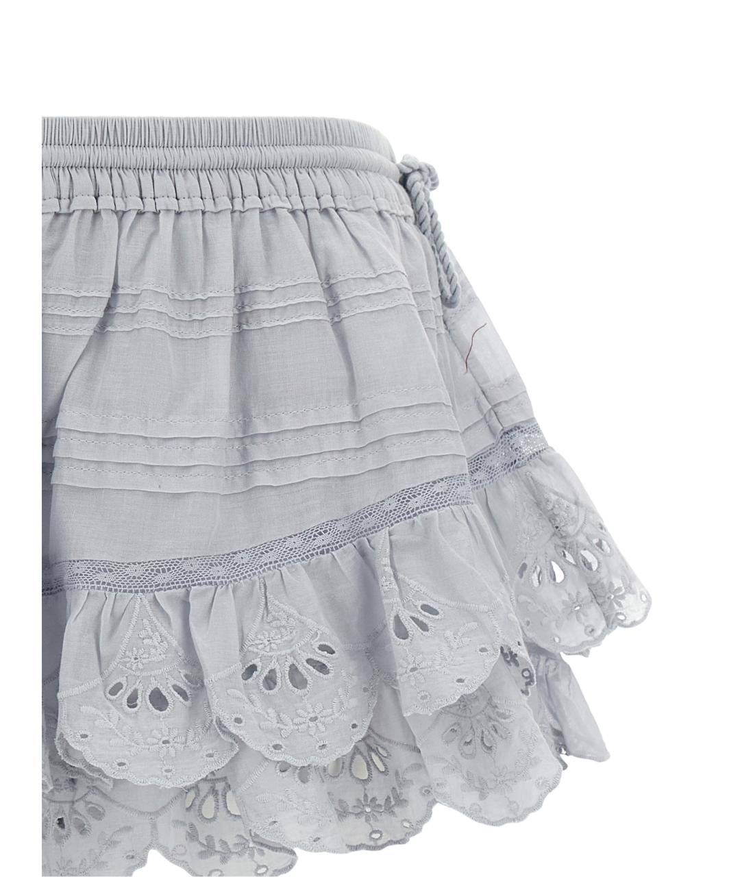 ISABEL MARANT ETOILE Голубые хлопковые шорты, фото 3