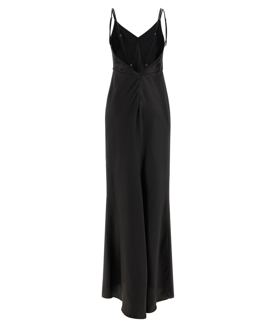 ELISABETTA FRANCHI Черное полиэстеровое вечернее платье, фото 2