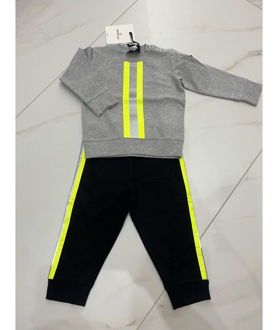 MONCLER Серый хлопковый комплект, фото 8