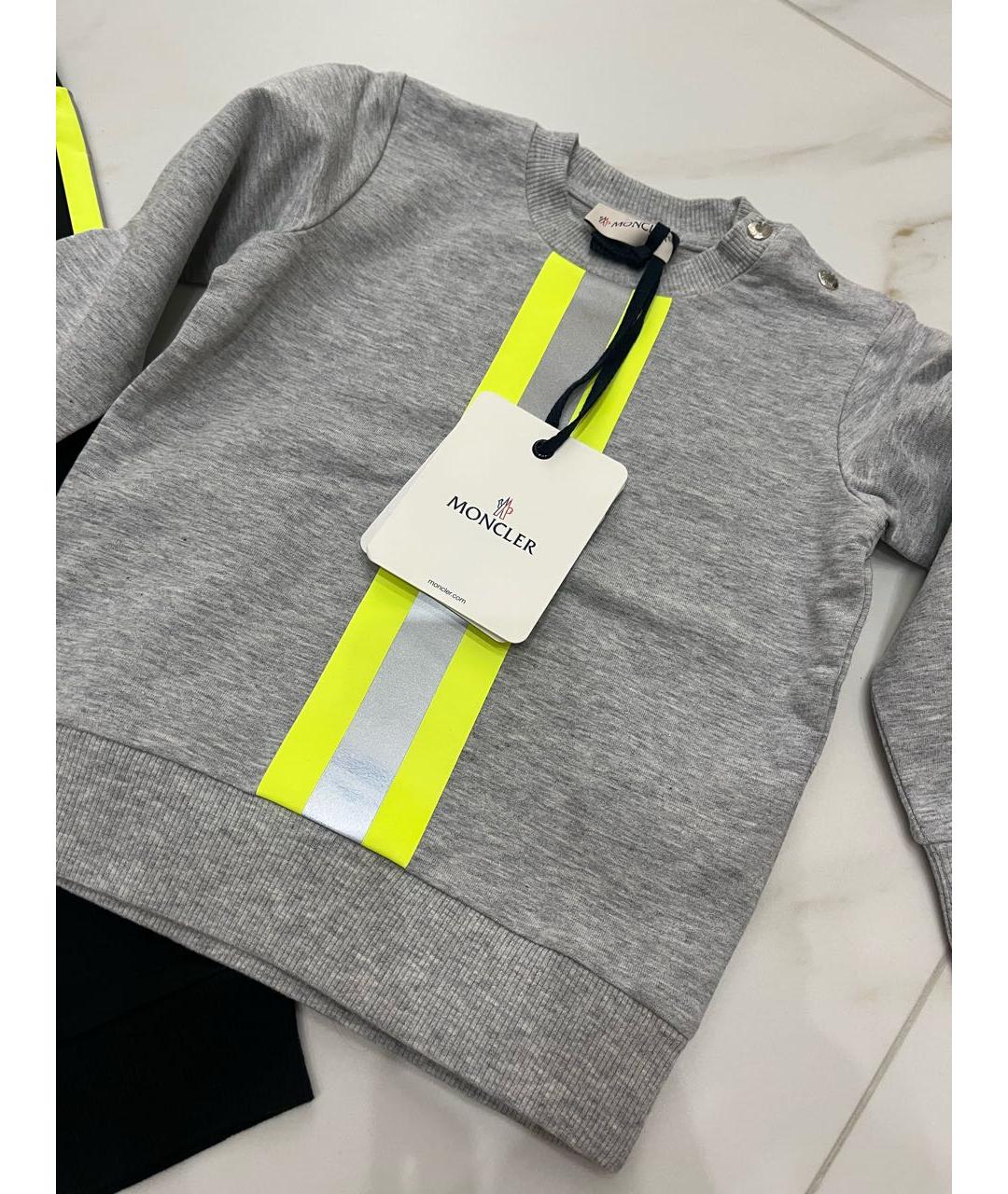 MONCLER Серый хлопковый комплект, фото 3