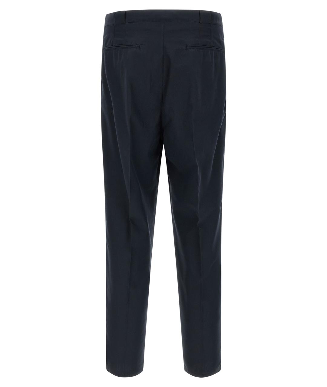 BRUNELLO CUCINELLI Синие хлопковые брюки чинос, фото 2