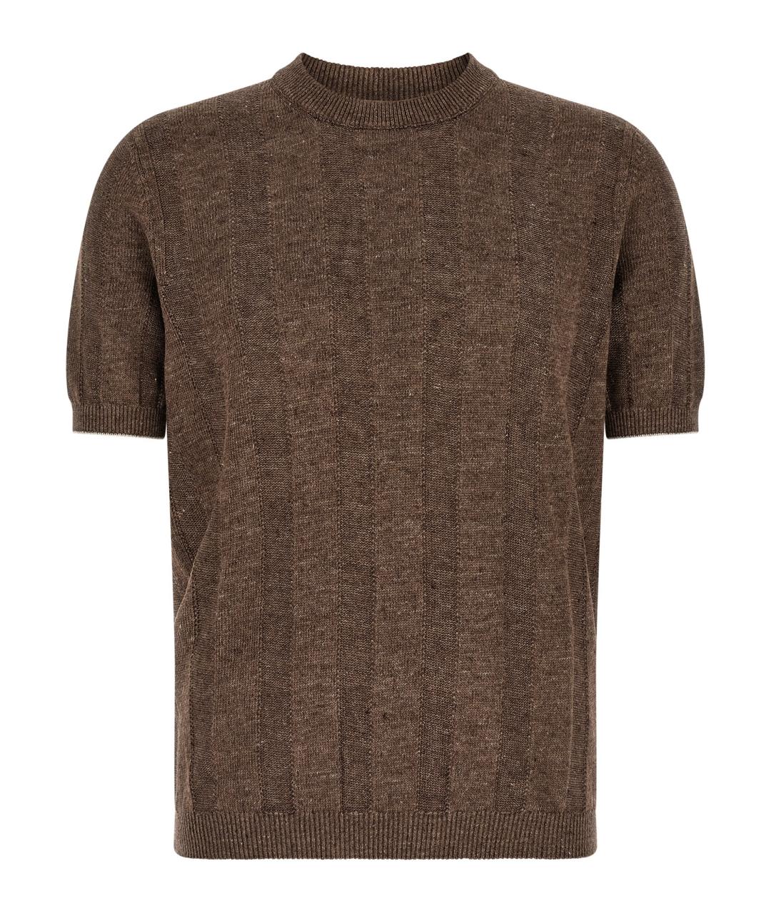 BRUNELLO CUCINELLI Коричневый джемпер / свитер, фото 1