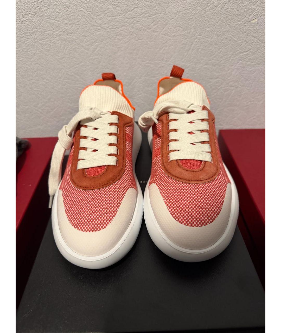 HERMES Красные кроссовки, фото 2