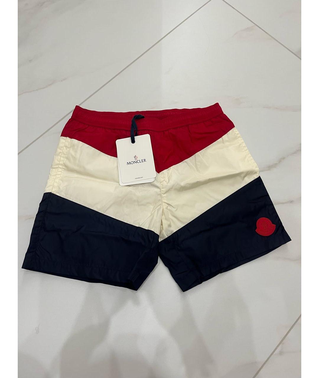 MONCLER Темно-синие детские шорты, фото 6