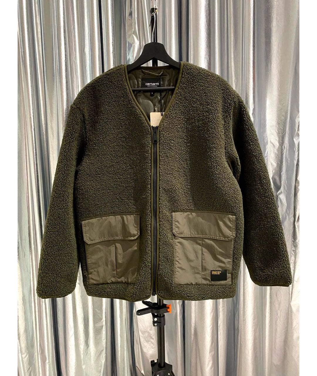 CARHARTT WIP Зеленая полиэстеровая куртка, фото 6