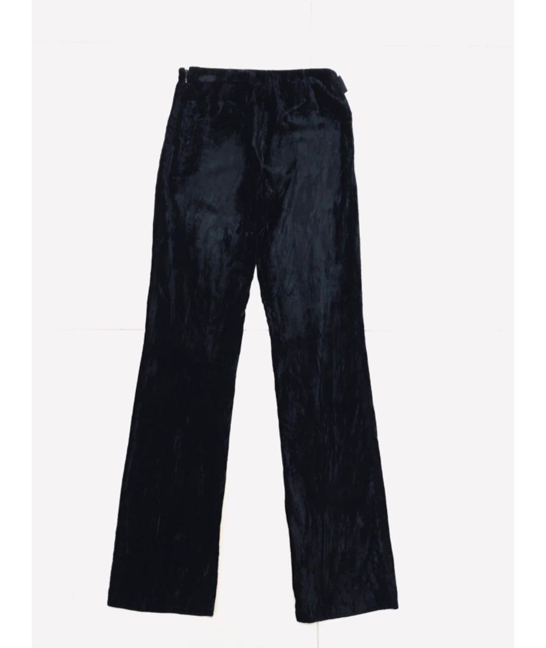 GIANFRANCO FERRE Черные вискозные прямые брюки, фото 5