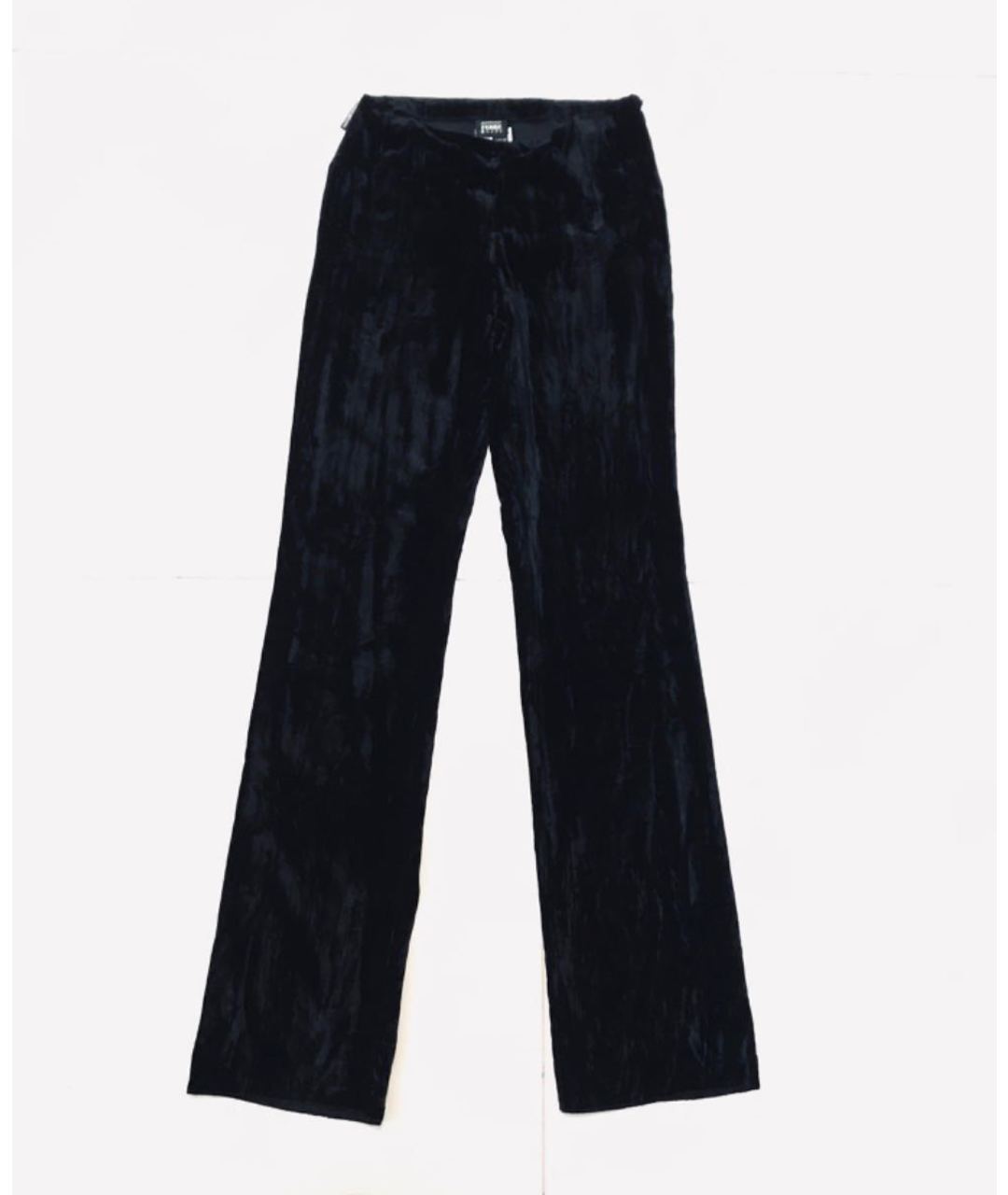 GIANFRANCO FERRE Черные вискозные прямые брюки, фото 2