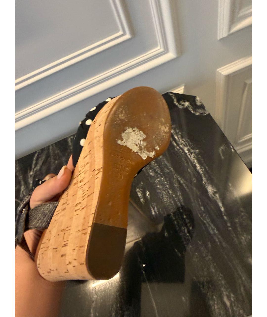 DOLCE&GABBANA Мульти текстильные босоножки, фото 5