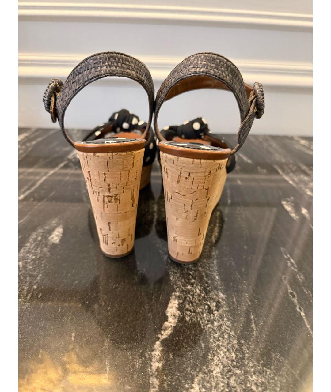 DOLCE&GABBANA Мульти текстильные босоножки, фото 4