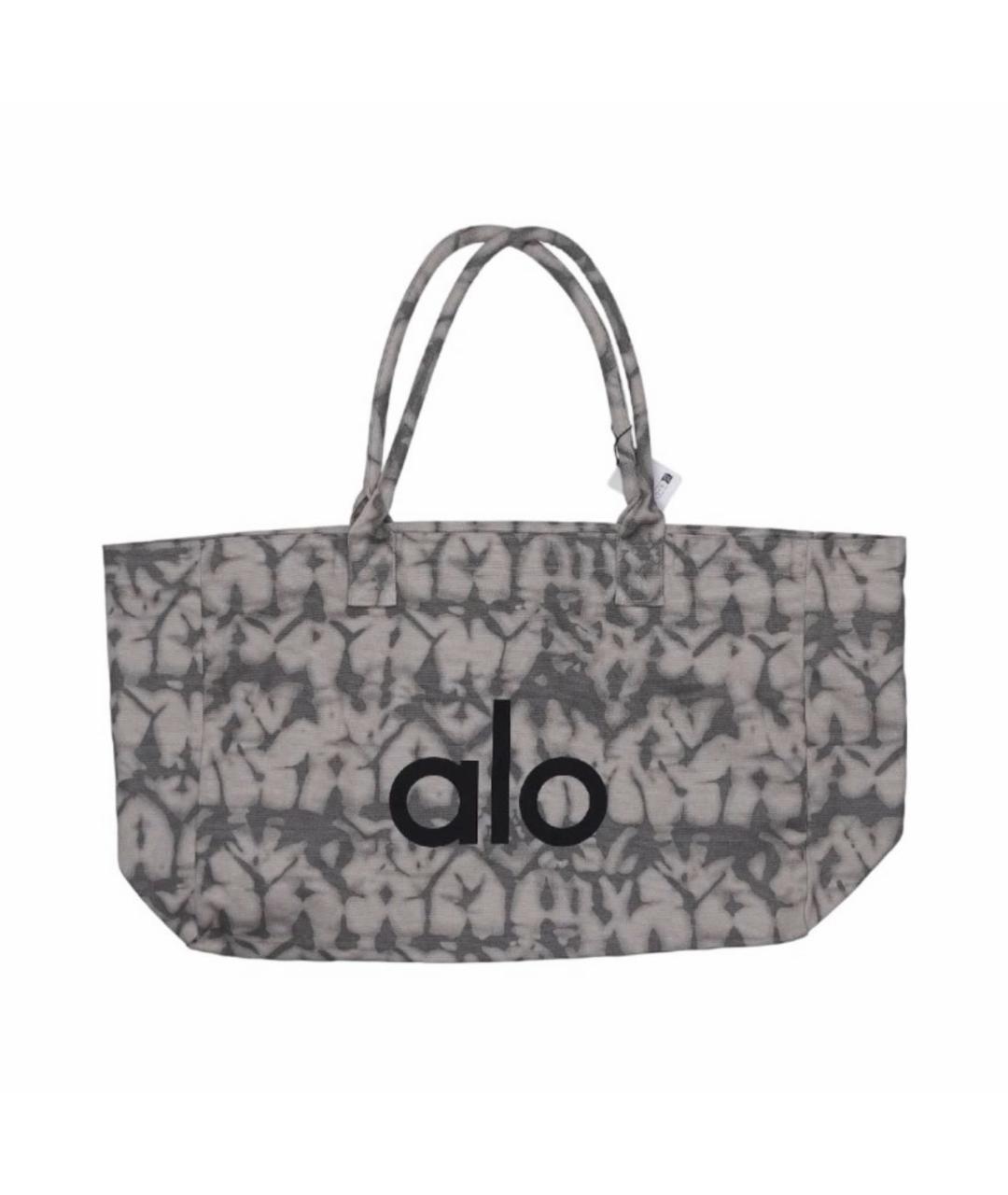 ALO YOGA Серая хлопковая дорожная/спортивная сумка, фото 9