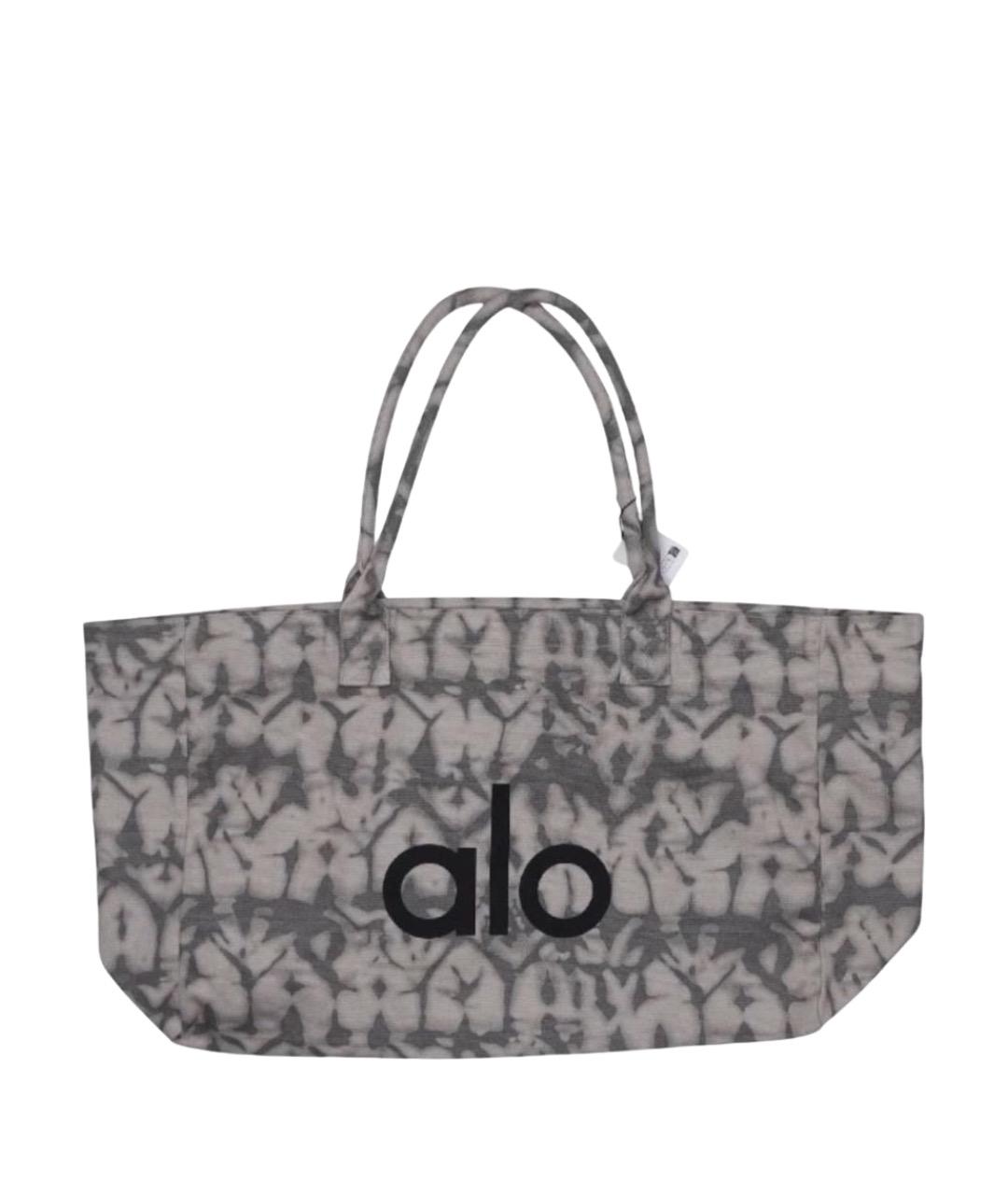 ALO YOGA Серая хлопковая дорожная/спортивная сумка, фото 1