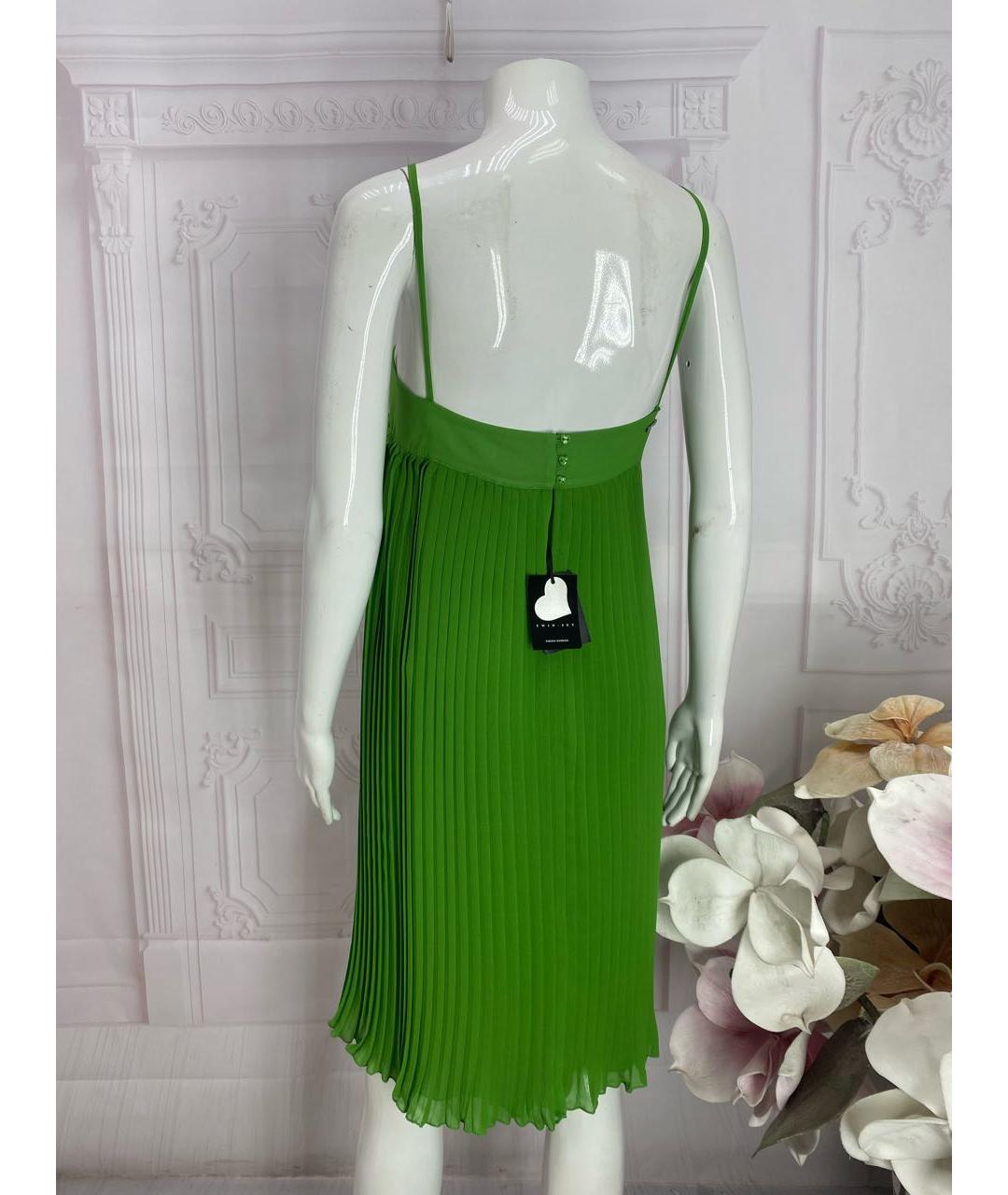 TWIN-SET Зеленые полиэстеровое повседневное платье, фото 7