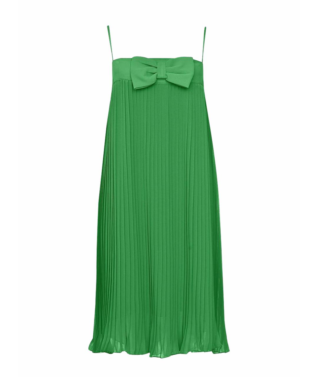 TWIN-SET Зеленые полиэстеровое повседневное платье, фото 1