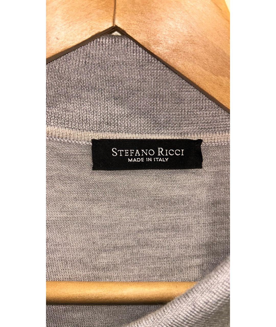 STEFANO RICCI Серый кашемировый джемпер / свитер, фото 6