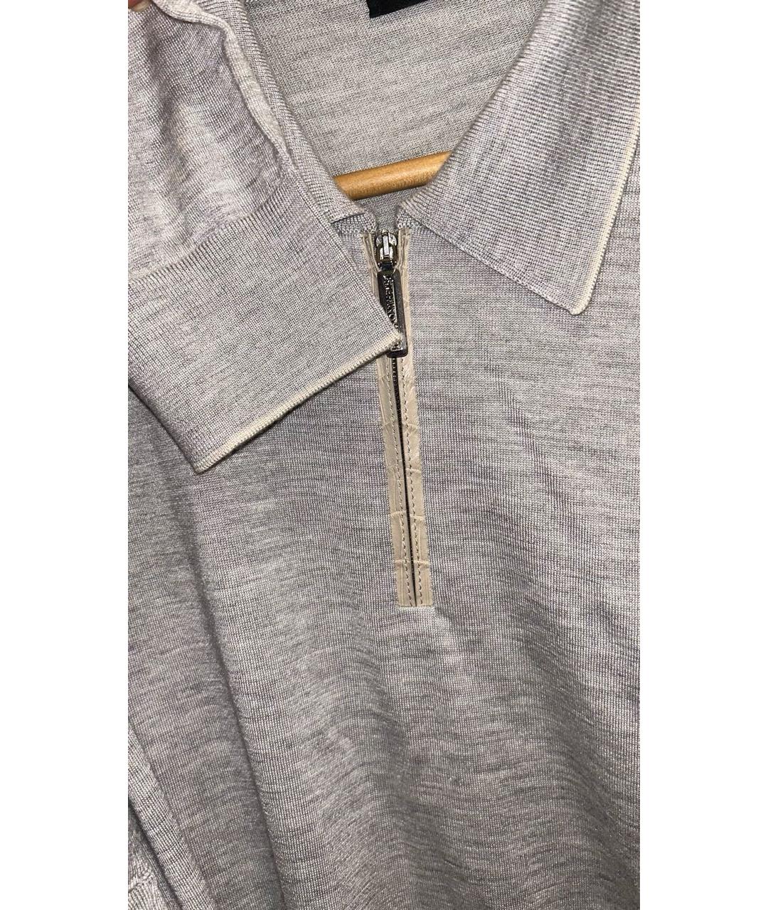 STEFANO RICCI Серый кашемировый джемпер / свитер, фото 8