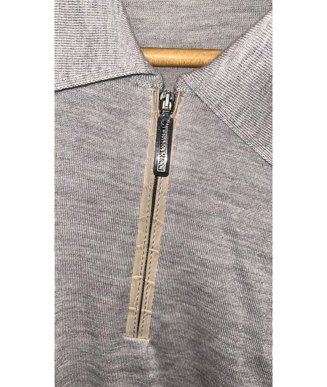 STEFANO RICCI Серый кашемировый джемпер / свитер, фото 4