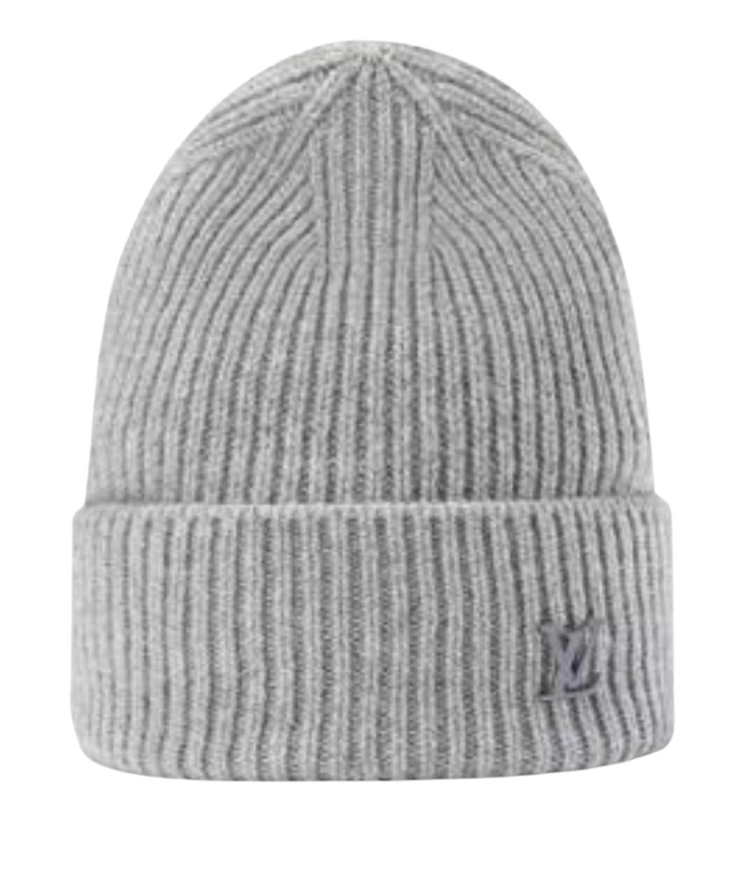 LOUIS VUITTON Серая кашемировая шапка, фото 1