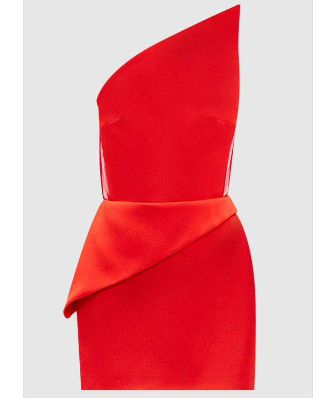 DAVID KOMA Красное коктейльное платье, фото 7