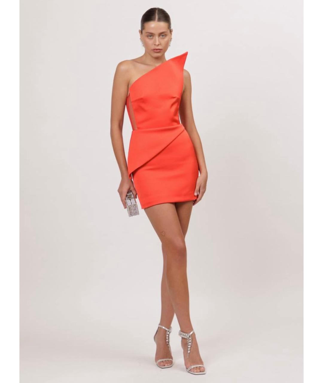 DAVID KOMA Красное коктейльное платье, фото 5
