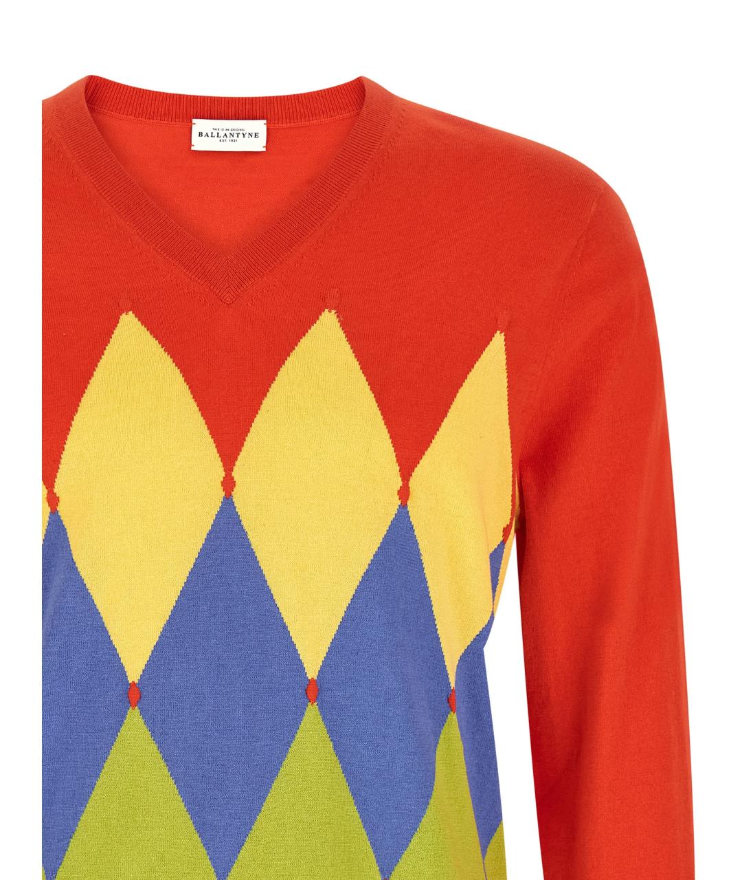 BALLANTYNE Красный хлопковый джемпер / свитер, фото 3