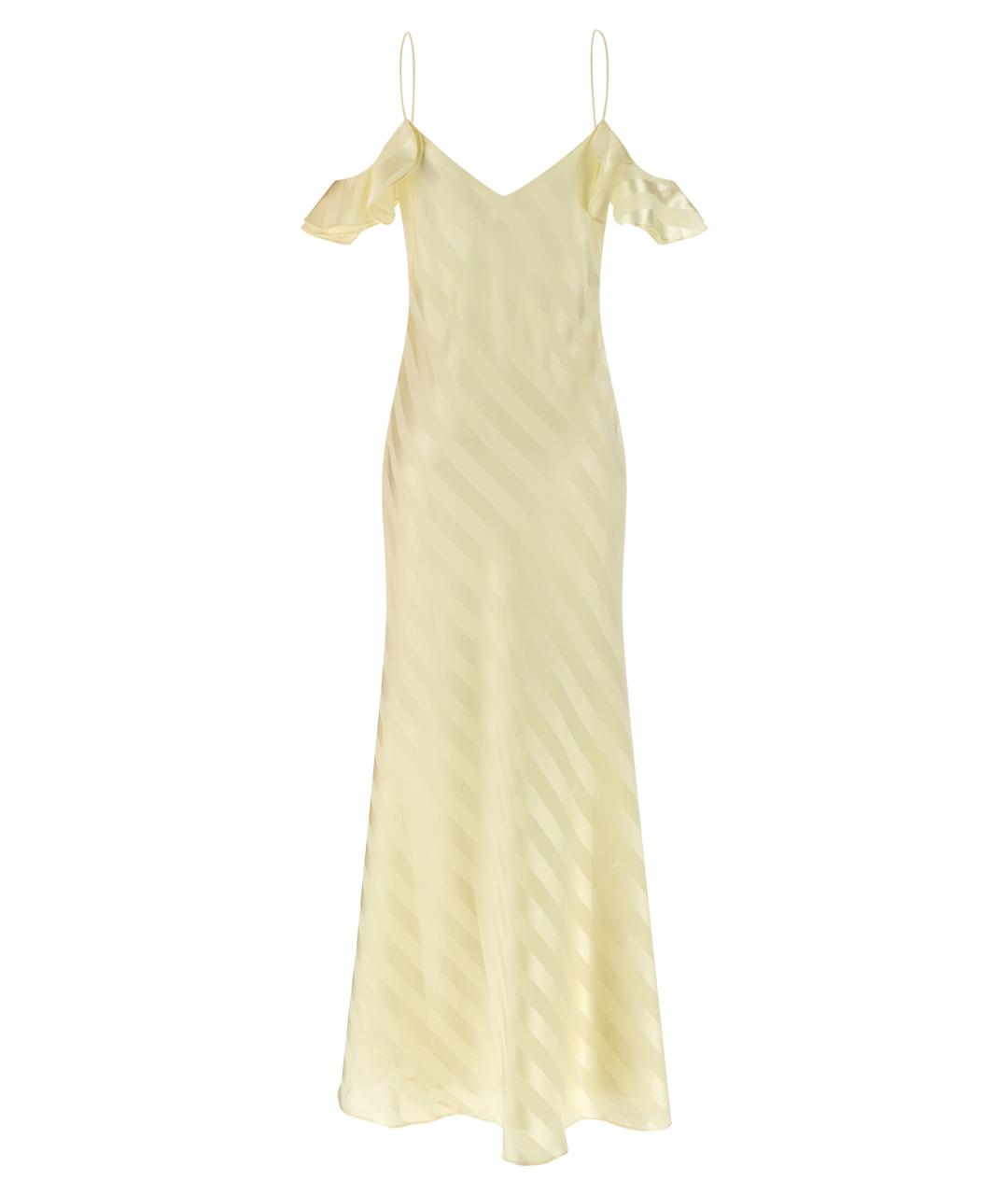 SELF-PORTRAIT Желтое полиэстеровое коктейльное платье, фото 2