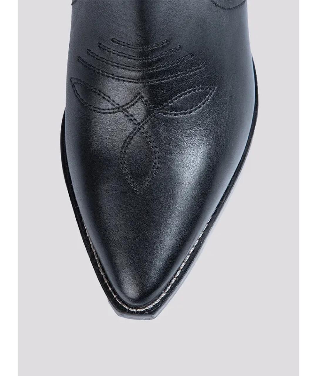 ISABEL MARANT Черные кожаные полусапоги, фото 4