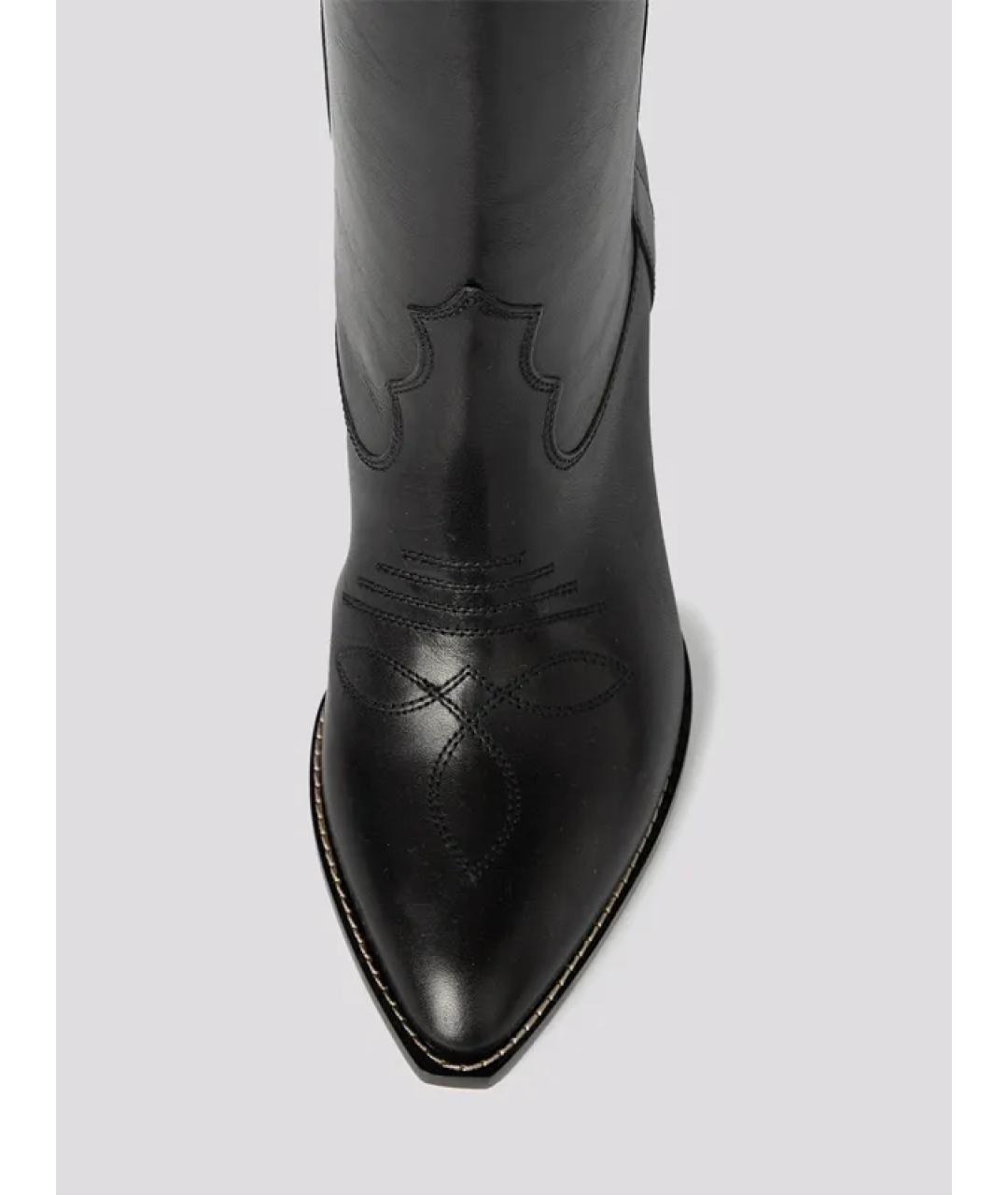 ISABEL MARANT Черные кожаные сапоги, фото 3