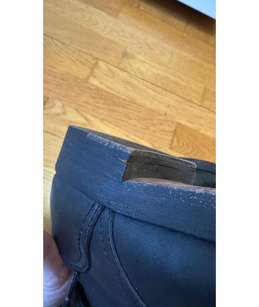 ISABEL MARANT Черные кожаные ботинки, фото 5