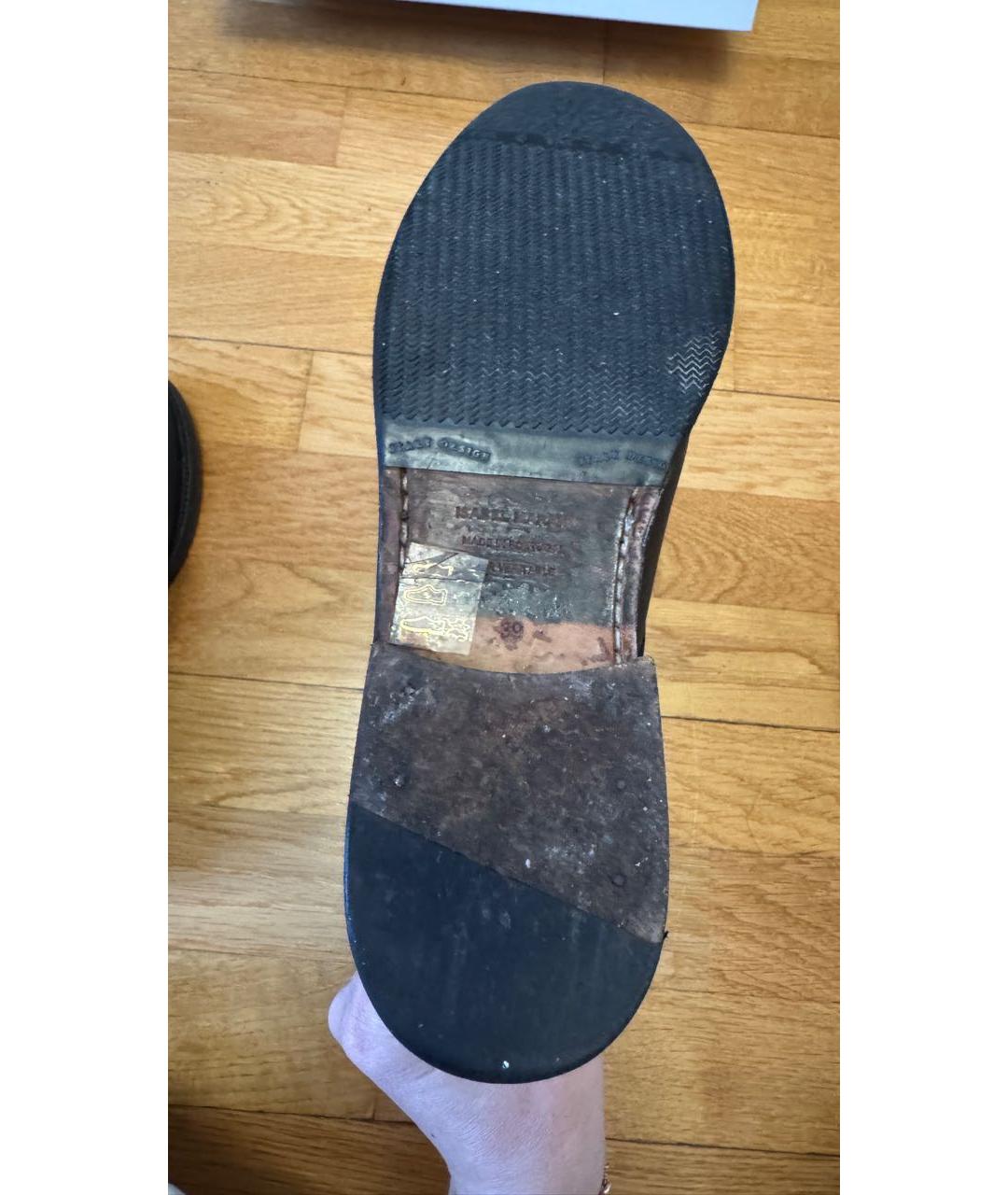 ISABEL MARANT Черные кожаные ботинки, фото 7