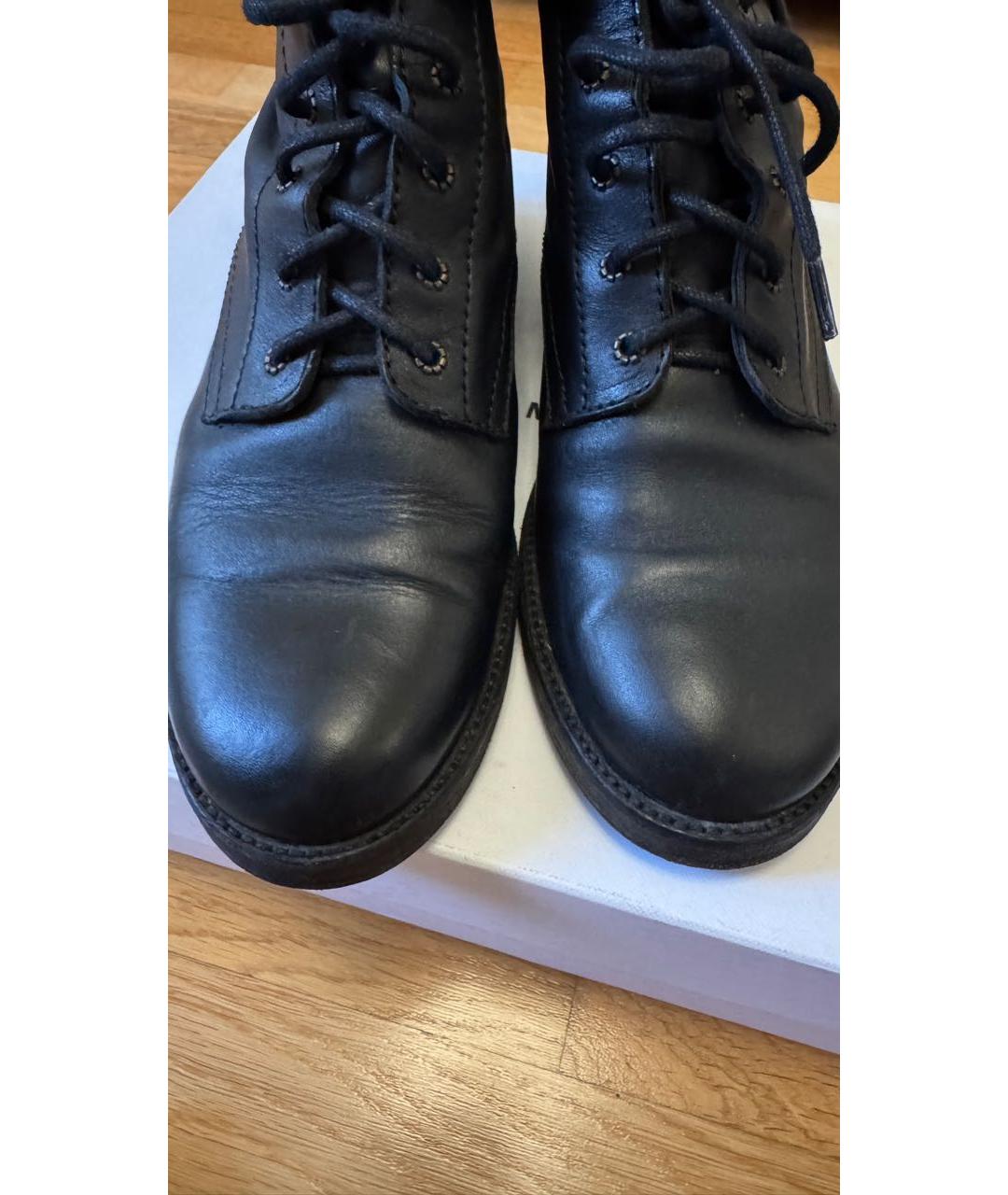 ISABEL MARANT Черные кожаные ботинки, фото 3