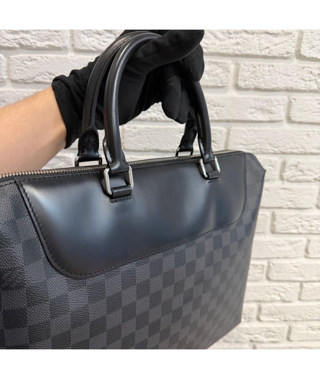 LOUIS VUITTON Черный портфель, фото 5