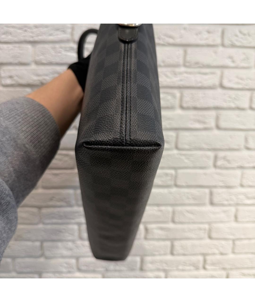 LOUIS VUITTON Черный портфель, фото 7