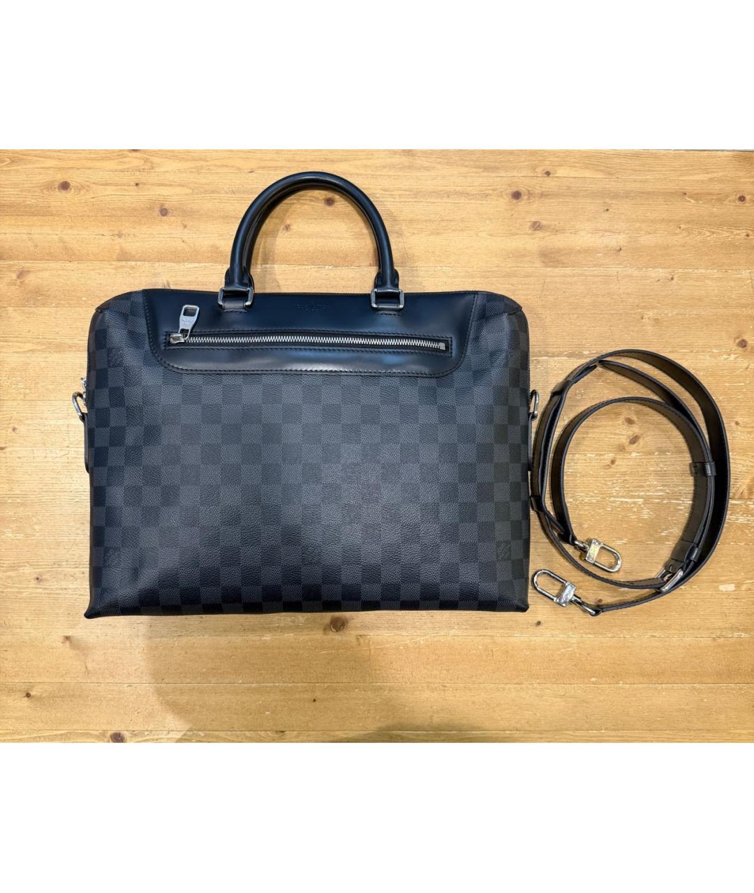 LOUIS VUITTON Черный портфель, фото 2