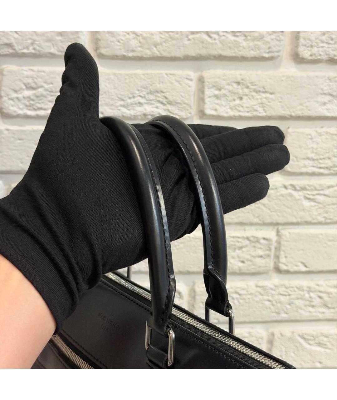 LOUIS VUITTON Черный портфель, фото 6