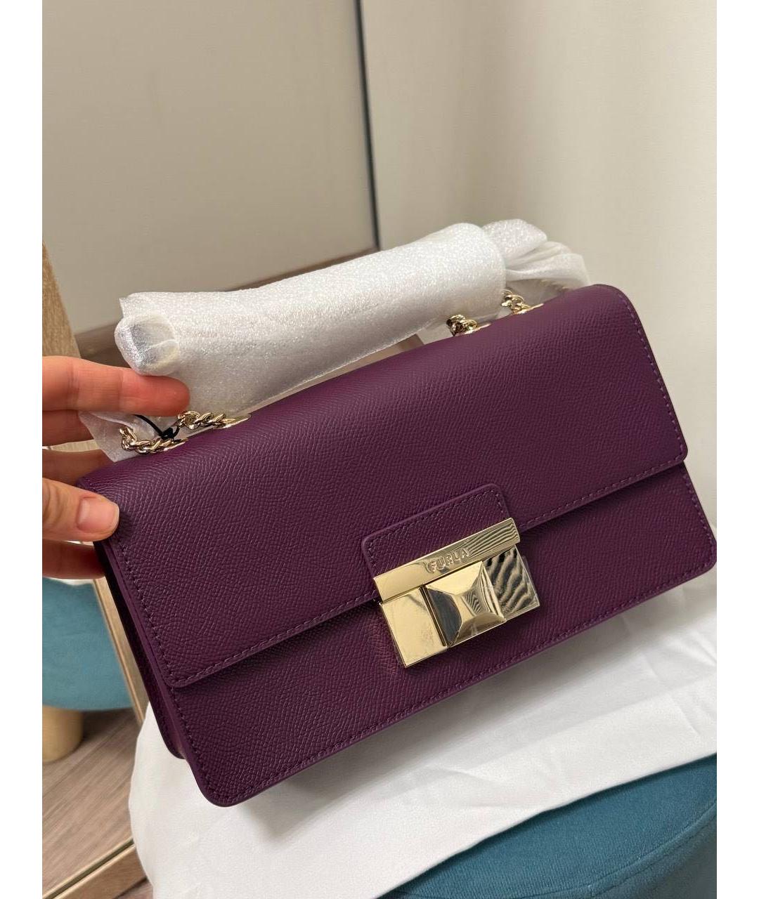 FURLA Фиолетовая сумка через плечо, фото 6