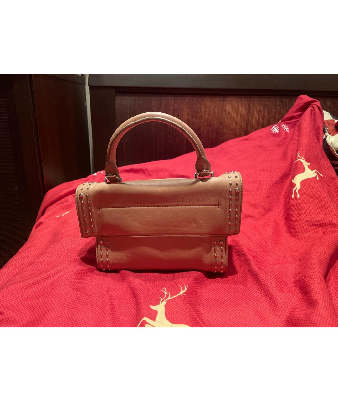 GIVENCHY Розовая кожаная сумка с короткими ручками, фото 4