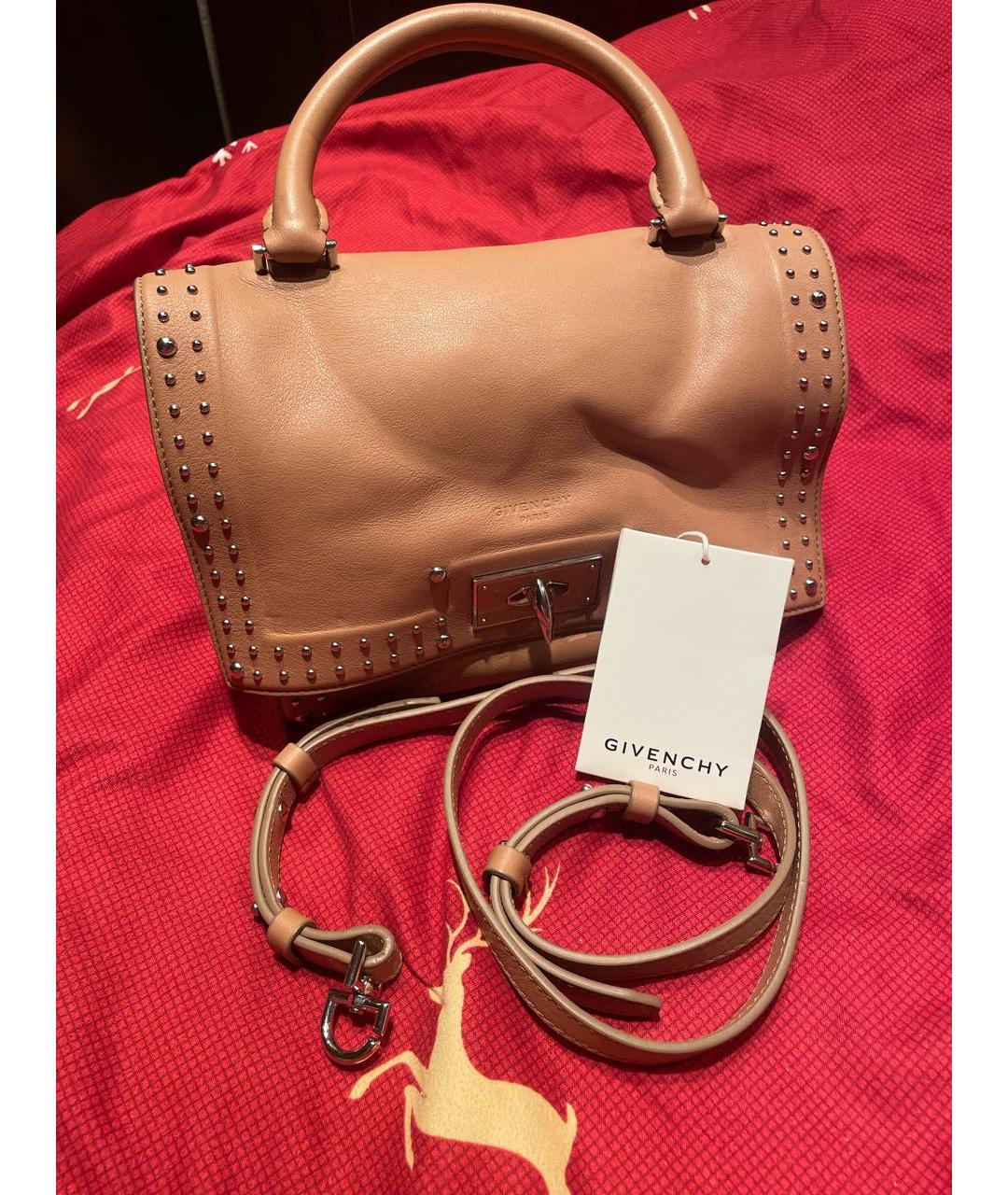 GIVENCHY Розовая кожаная сумка с короткими ручками, фото 6