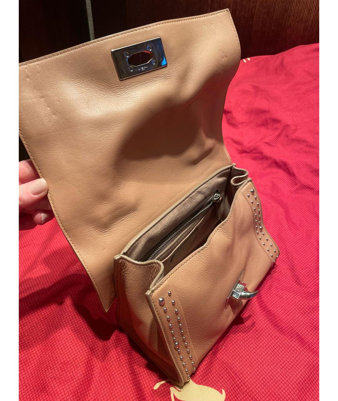 GIVENCHY Розовая кожаная сумка с короткими ручками, фото 5