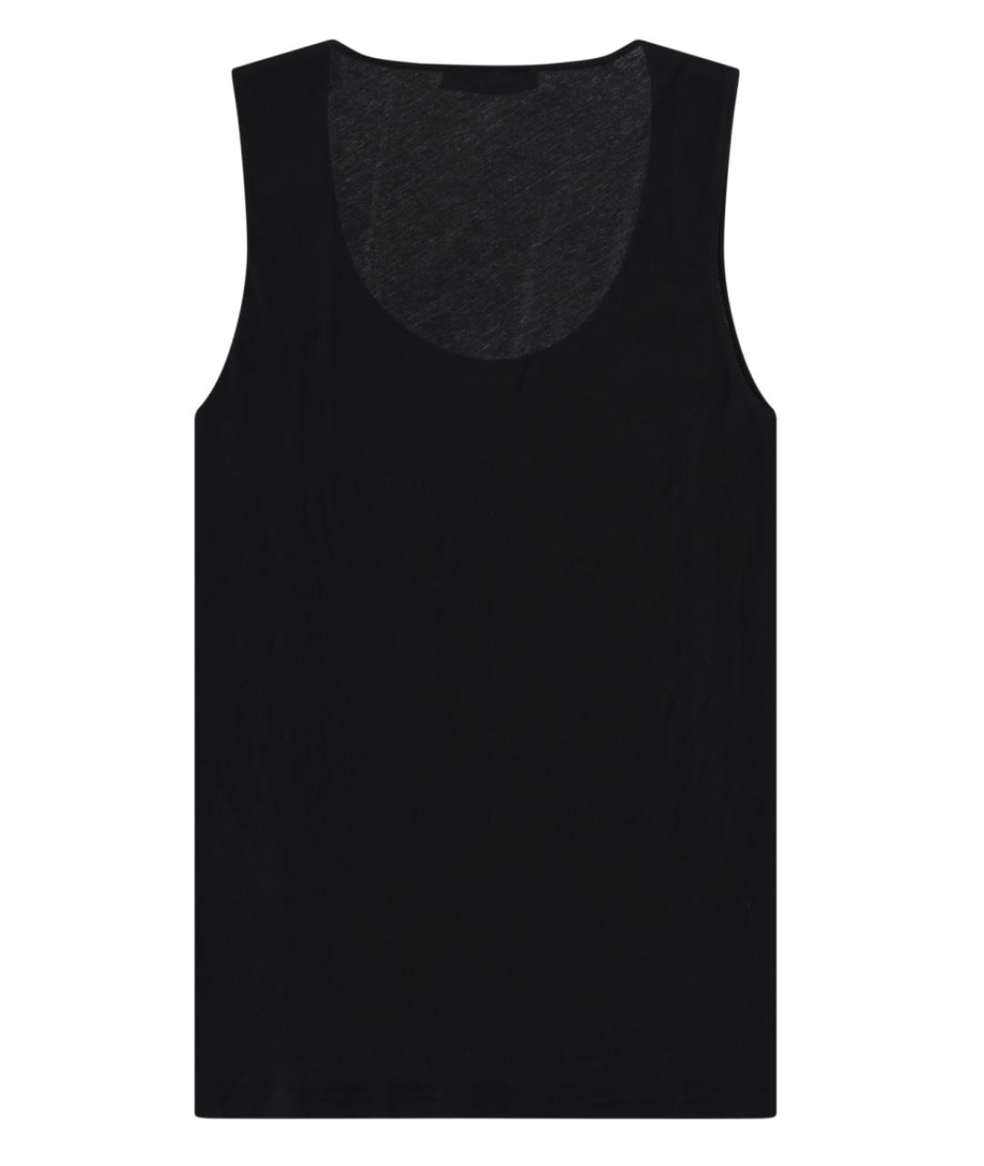 OUR LEGACY Черная хлопковая майка, фото 2