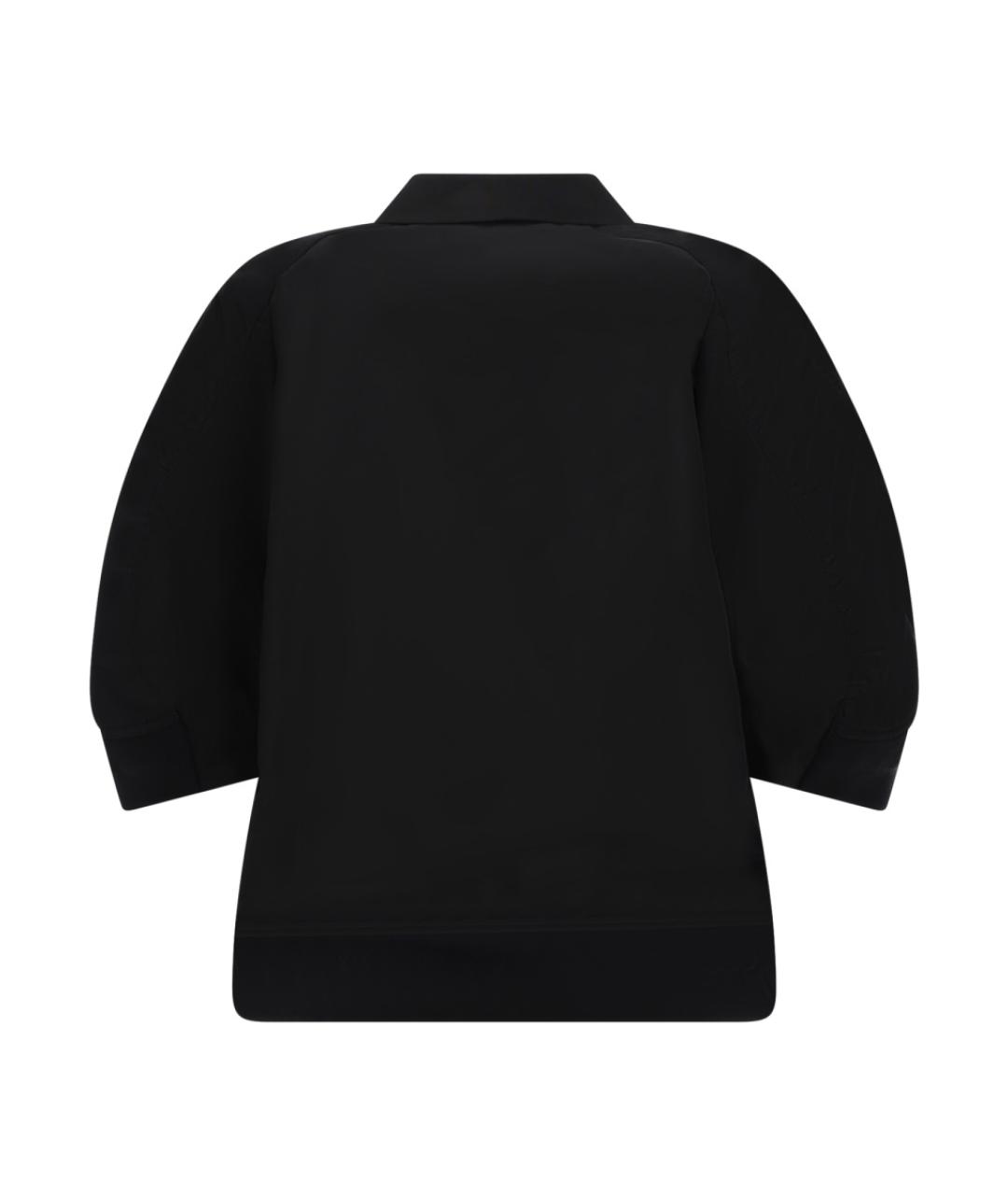 SACAI Черный полиэстеровый жакет/пиджак, фото 2
