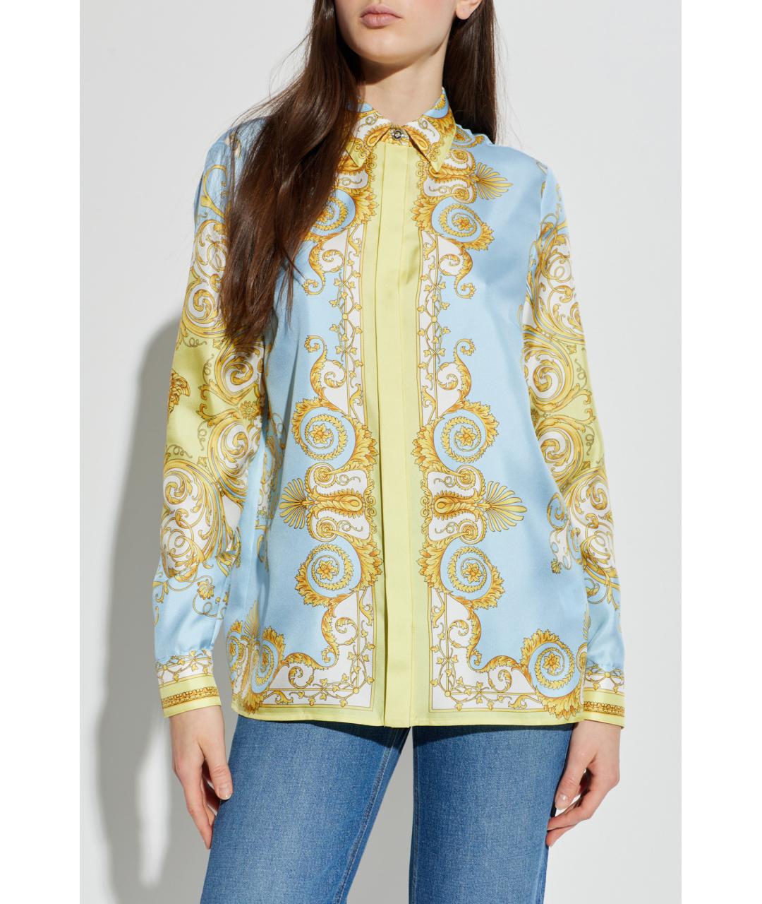 VERSACE Мульти шелковая рубашка, фото 3