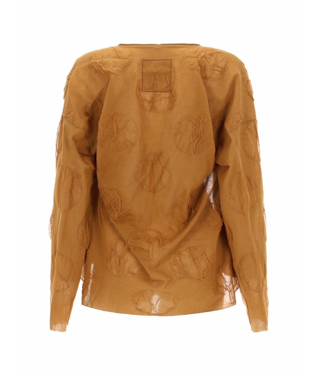 UMA WANG Бежевый хлопковый джемпер / свитер, фото 2