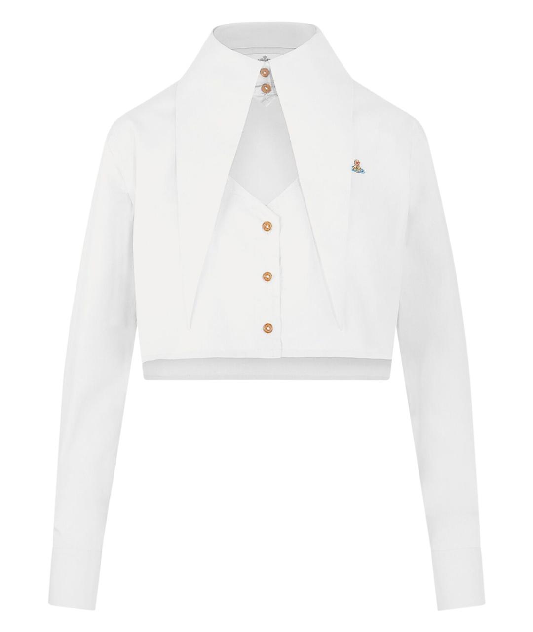 VIVIENNE WESTWOOD Белая хлопковая рубашка, фото 1