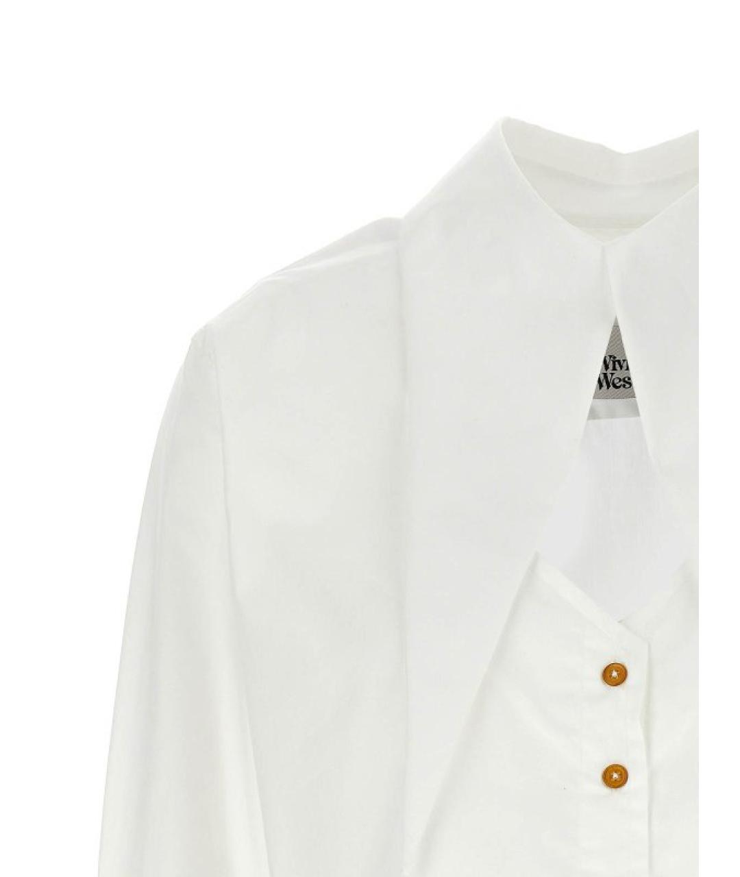 VIVIENNE WESTWOOD Белая хлопковая рубашка, фото 3