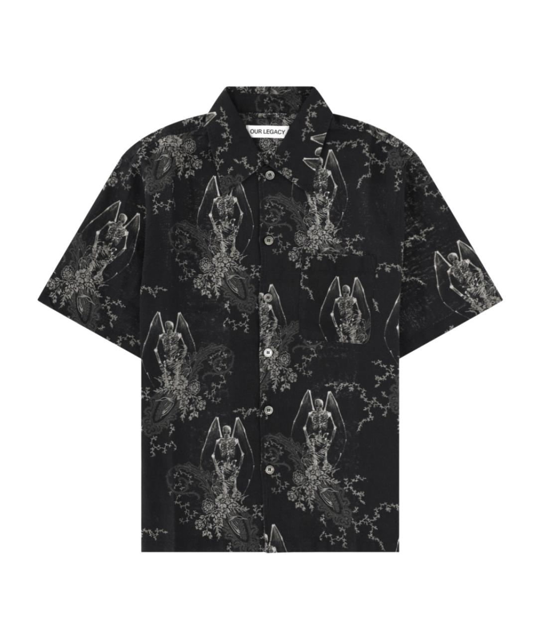 OUR LEGACY Черная хлопковая кэжуал рубашка, фото 1