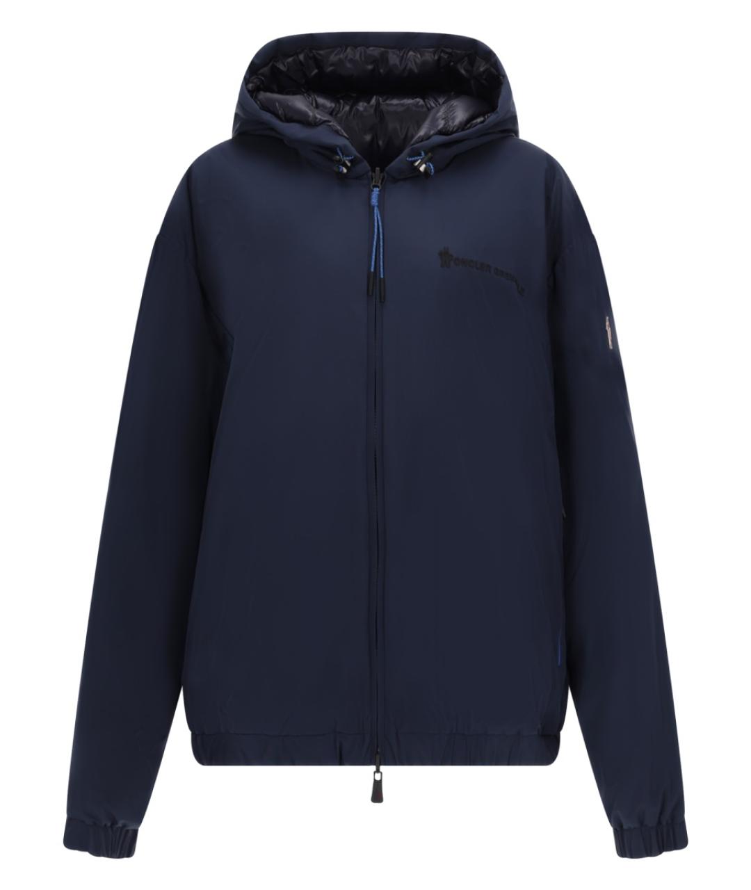 MONCLER GRENOBLE Синий полиамидовый пуховик, фото 1